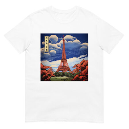 Eiffel Tower Ukiyo-e Unisex T-Shirt