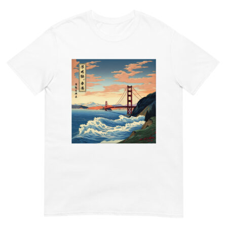 Golden Gate Bridge Ukiyo-e Unisex T-Shirt