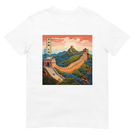 Great Wall of China Ukiyo-e Unisex T-Shirt